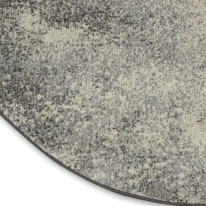 HomeRoots 5' Gray and Ivory Abstract Area Rug - Modern Design for Comfort and Durability in Any Room 8? 385366