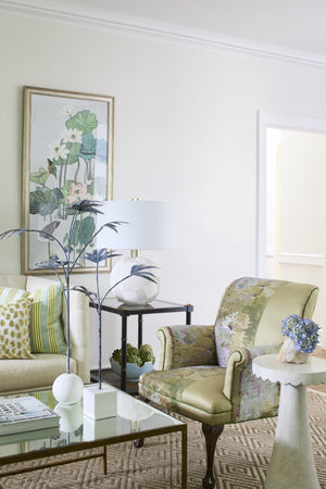 Chelsea House Leaf Verdant Patina Sculpture On White Marble Base — Bradshaw Orrell Designer Accent For Mantels, Tablescape Decor 385384