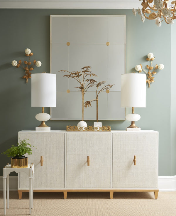 Chelsea House Leaf Sculptural Accent In Antique Gold With White Marble Base — 34" Tall Designer Table Focal Artpiece 385387