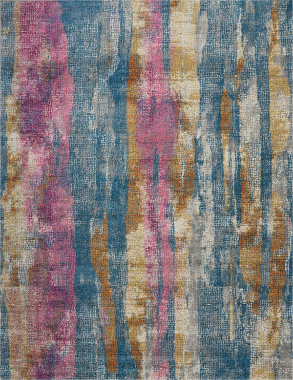 HomeRoots 8' Gray and Ivory Abstract Distressed Area Rug - Durable, Stylish, and Perfect for Any Room Decor 8' X 10' 385397