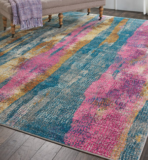 HomeRoots 8' Gray and Ivory Abstract Distressed Area Rug - Durable, Stylish, and Perfect for Any Room Decor 8' X 10' 385397