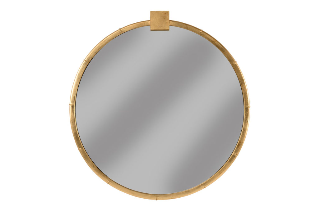 Chelsea House Eternity Round Mirror Gold Leaf 50" X 48" — Bradshaw Orrell Modern-Classic Beveled Focal Piece 385463