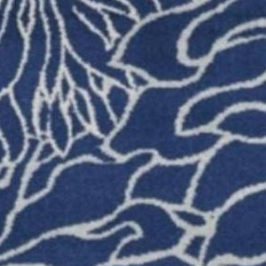 HomeRoots 5' Blue and Ivory Floral Area Rug - Timeless Elegance for Living Rooms & High-Traffic Spaces 7? x 10? 385481