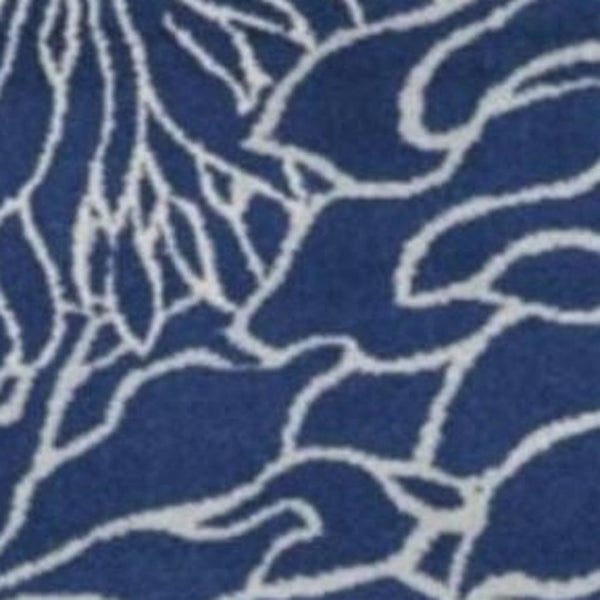 HomeRoots 5' Blue and Ivory Floral Area Rug - Timeless Elegance for Living Rooms & High-Traffic Spaces 7? x 10? 385481