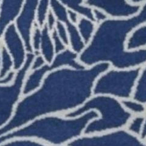 HomeRoots 5' Blue and Ivory Floral Area Rug - Timeless Elegance for Living Rooms & High-Traffic Spaces 8? x 10? 385482