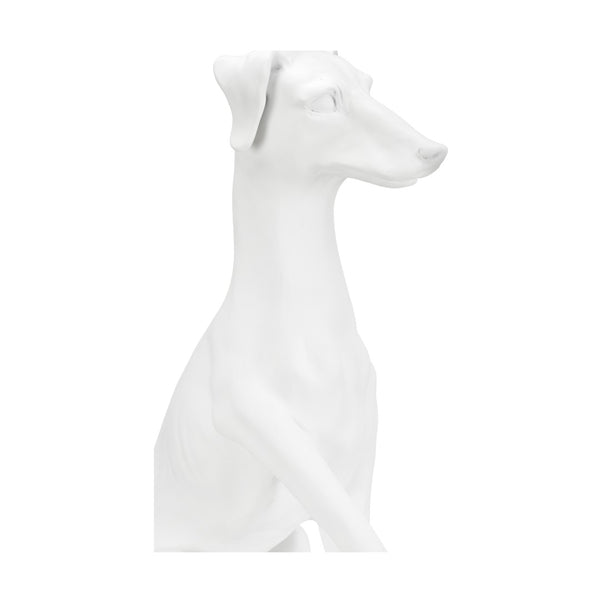 Chelsea House Greyhound Claire Bell Matte White Sculpture — 27.5" Tall Contemporary Mantel Accent With Base 385520