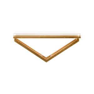 Chelsea House Lila Satin Gold Wall Bracket With Clear Acrylic Shelf — Compact 12" Modern Display By Shayla Copas 385530