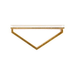 Chelsea House Lila Satin Gold Wall Bracket With Clear Acrylic Shelf — Compact 12" Modern Display By Shayla Copas 385530