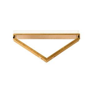 Chelsea House Lila Satin Gold Wall Bracket With Clear Acrylic Shelf — Compact 12" Modern Display By Shayla Copas 385530