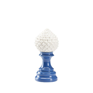 Artichoke Finial Blue, White/Cream 385532 Chelsea House