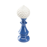 Artichoke Finial Blue, White/Cream 385535 Chelsea House