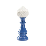 Artichoke Finial Blue, White/Cream 385535 Chelsea House