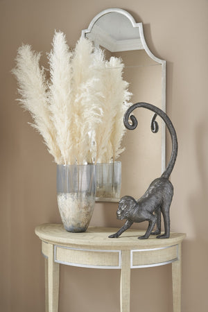 Chelsea House Standing Monkey Gunmetal Metal Sculpture 31" Tall — Slim Vertical Accent For Modern, Industrial Decor 385541