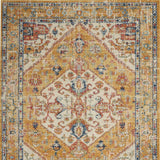 Homeroots 4' X 6' Yellow And Ivory Dhurrie Area Rug  Polypropylene 385562