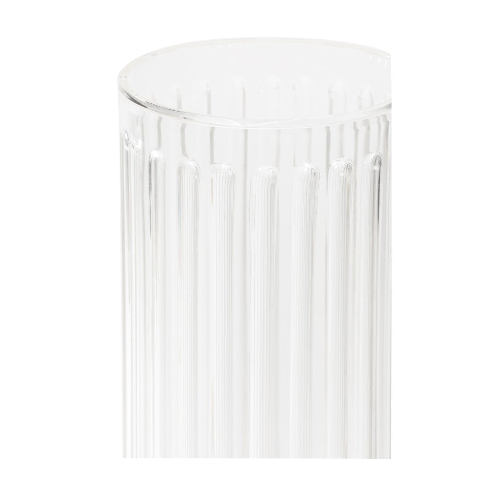 Chelsea House Fluted Clear Acrylic Column Pedestal 42.5" H — Elegant Fluted Display Stand For Art, Retail, Events 385571