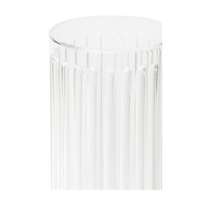 Chelsea House Fluted Clear Acrylic Column Pedestal 42.5" H — Elegant Fluted Display Stand For Art, Retail, Events 385571