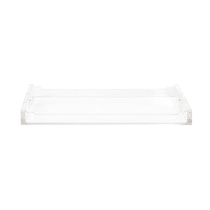 Chelsea House Hanson Lucite Butler Tray With Chippendale Trim — 30"X20" Clear Serving Tray By Jamie Merida 385572