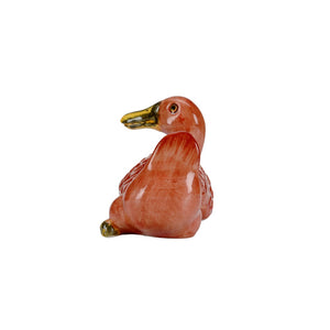 Chelsea House Duck Ceramic Orange Figurine — Glossy High-Gloss Accent Duck For Shelves, Mantels, Tables, Gifts 385579