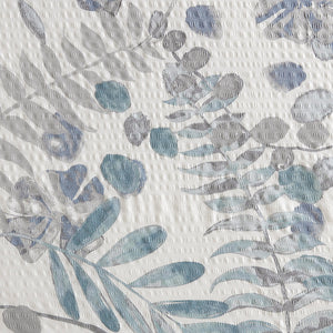 JLA Home Madison Park - Printed Seersucker Shower Curtain with Oversized Floral Print, Microfiber Texture, Durable 72x72 MP70-8328