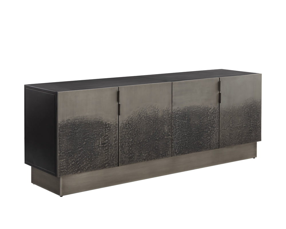 Sunpan Caddo Sideboard - Handcrafted Indian Design with Antique Nickel Doors, Stylish Storage Solution & More!