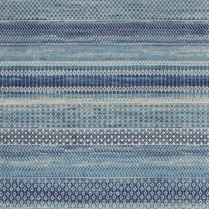 HomeRoots 5' Navy Blue and Ivory Southwestern Area Rug - Durable, Stylish Design for Living Spaces and More 8? x 10? 385601