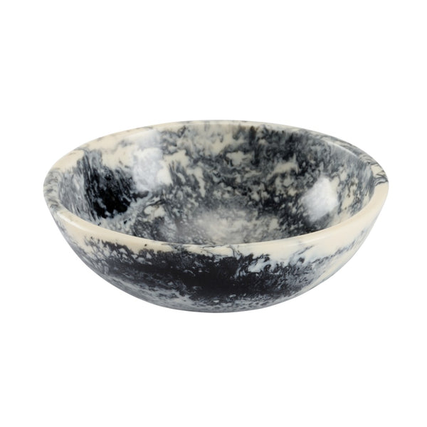 Chelsea House Bucolic Marbleized Gray Decorative Bowl Small — Handcrafted Rustic Accent For Tables, Shelves & Vignettes 385611