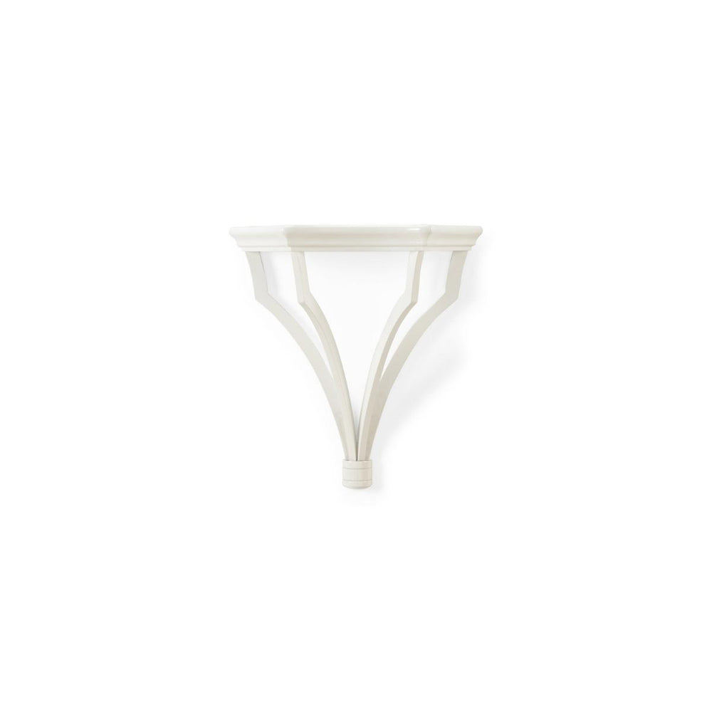 Chelsea House Sheraton White Wooden Bracket Medium — Classic Sheraton Profile, Solid Wood 12" X12" Shelf Support 385646