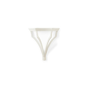 Chelsea House Sheraton White Wooden Bracket Medium — Classic Sheraton Profile, Solid Wood 12" X12" Shelf Support 385646