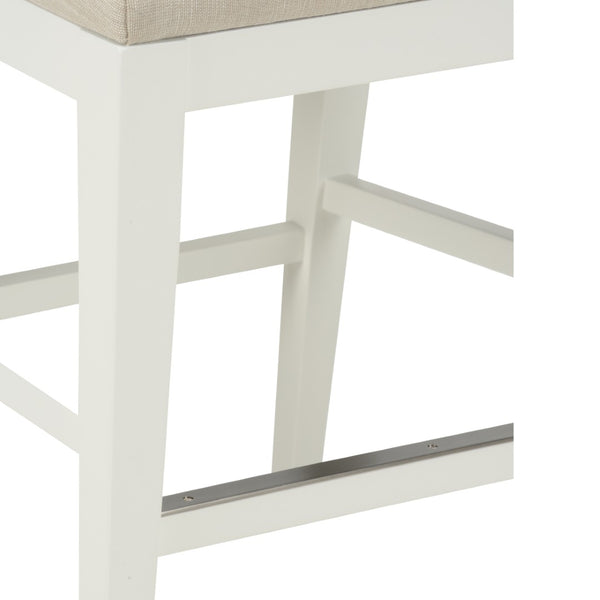 Chelsea House Austin Counter Stool — Streamlined 42" Counter Seat, Neutral White-Beige, Durable Compact Design 385648