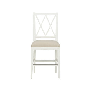 Chelsea House Austin Counter Stool — Streamlined 42" Counter Seat, Neutral White-Beige, Durable Compact Design 385648