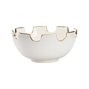 Classic Bowl White/Cream, Gold 385653 Chelsea House