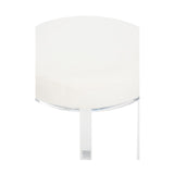 Lucy Acrylic Stool White/Cream 385674 Chelsea House