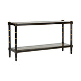 Conner Cane Console Black, Gold 385699 Chelsea House