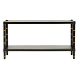 Conner Cane Console Black, Gold 385699 Chelsea House