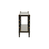 Conner Cane Console Black, Gold 385699 Chelsea House