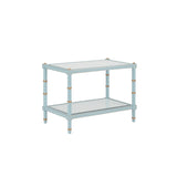 Conner Cane Cocktail Table Blue 385706 Chelsea House