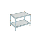 Conner Cane Cocktail Table Blue 385706 Chelsea House