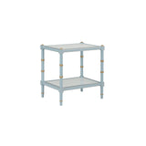 Conner Cane End Table Blue 385707 Chelsea House