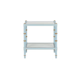 Conner Cane End Table Blue 385707 Chelsea House