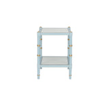 Conner Cane End Table Blue 385707 Chelsea House