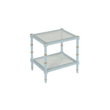 Conner Cane End Table Blue 385707 Chelsea House