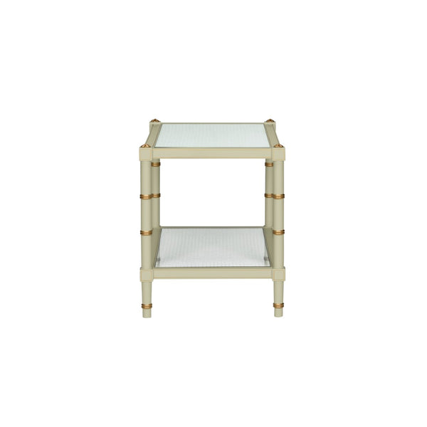 Conner Cane Cocktail Table Green 385709 Chelsea House