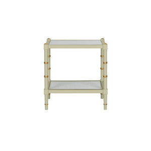 Conner Cane End Table Green 385710 Chelsea House