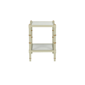 Conner Cane End Table Green 385710 Chelsea House