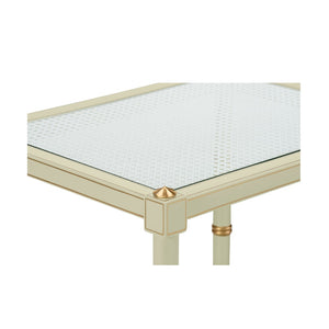 Conner Cane End Table Green 385710 Chelsea House