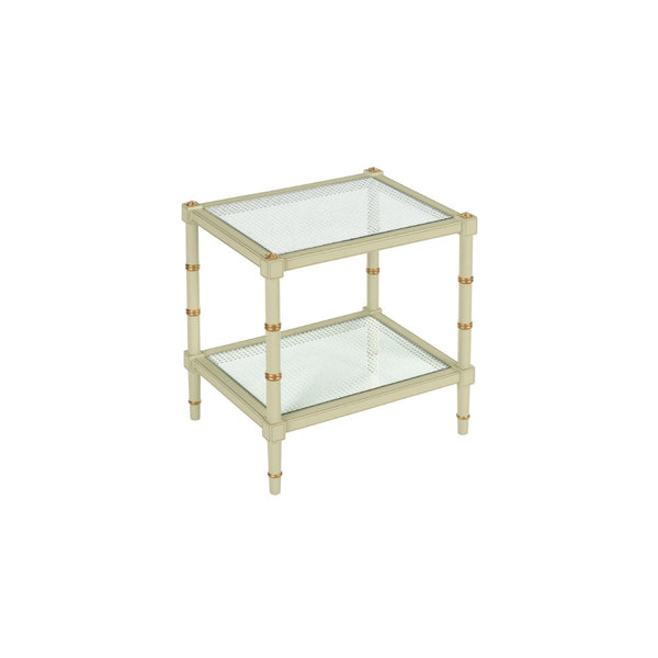 Conner Cane End Table Green 385710 Chelsea House
