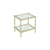 Conner Cane End Table Green 385710 Chelsea House