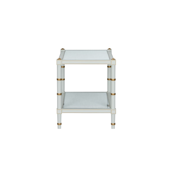 Conner Cane Cocktail Table Gray 385712 Chelsea House