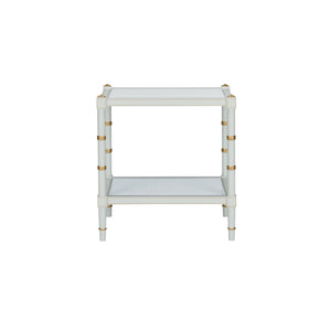 Conner Cane End Table Gray 385713 Chelsea House