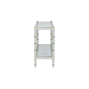 Conner Cane Console Gray 385714 Chelsea House